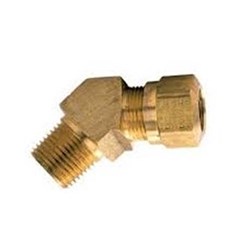 BRASS 45D A/B NYLON TUBE MALE CONN