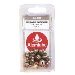 ALEMLUBE NIP 1/8 BSP 10 PACK