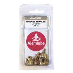 ALEMLUBE NIP M6 X 1 90 10PACK