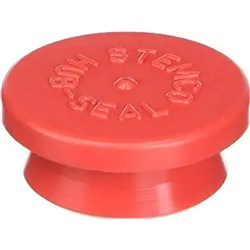LARGE RED PLUG STEMCO AXLE HUB CAP