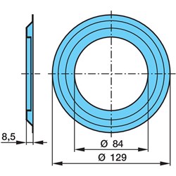 BPW H9000 DUST COVER BEARING SHIELD