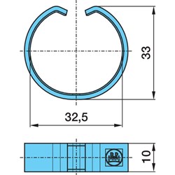C CLIP BPW ANCHOR END