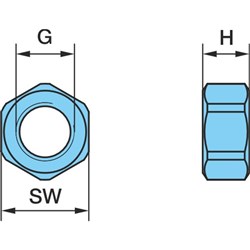 NUT WHL SPIDER 75W-0334073071