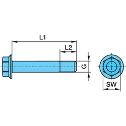 BOLT CENTRE D30 COMP PISTON