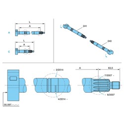 C/SHAFT A=547.5MM L=666MM RH
