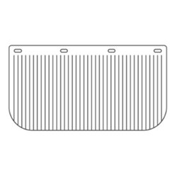 13" DROP X 24" WIDE ANTI SPRAY MUDFLAP