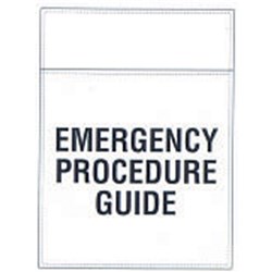 SIGN EMERGENCY PROCEDURE GUIDE HOLDER