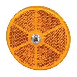 HELLA RETRO REFLECTOR- AMBER 60MM 