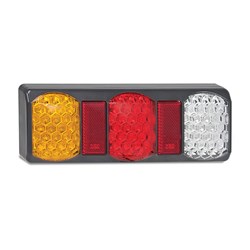 LED AUTOLAMPS 275 TRIPLE SERIES AMBER/RED/CLEAR STOP/TAIL/IND/REV/REF LAMP