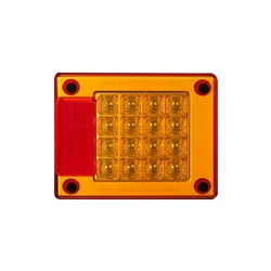 LED AUTOLAMPS 460 SERIES 12-24V AMBER/RED REAR INDICATOR LAMP