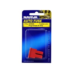 NARVA 50 AMP RED FEMALE PLUG 1PK