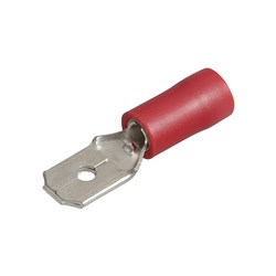 NARVA MALE BLADE TERMINAL RED 6.3MM