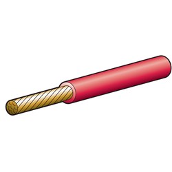 NARVA CABLE S/CORE 5MM 25A 30M RED