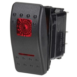 NARVA SW RK OFF/ON - RED 12V GLOBE
