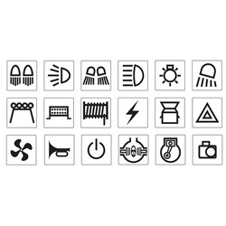 NARVA BLACK STICKER SET SUITS 4WD SW