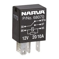 NARVA 12V 5P 20/10A C/O MICRO RELAY1