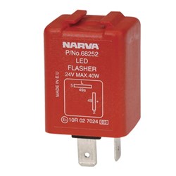 NARVA ELEC FLASHER 24V 2 PIN LED BL