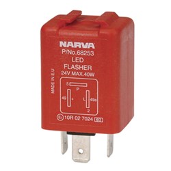 NARVA ELEC FLASHER 24V 3 PIN LEDBL