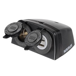 NARVA ACC/DUAL USB TWIN SOCKET S/MNT