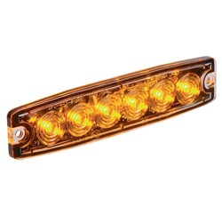 NARVA 12/24V L/PROFILE W/LIGHT AMBER