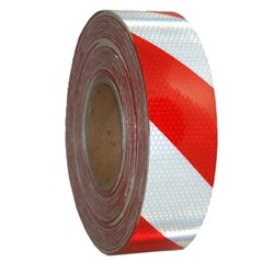 RED AND WHITE REFLECTIVE TAPE 1M