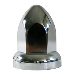 COVER NUT 33MM CHROME PLASTIC BULLET
