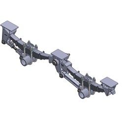 KIT SUSPENSION TANDEM 48&quot; ROR LOW 5&quot;