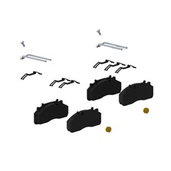 WABCO PAN 19 DISC BRAKE PAD SET TRAILER